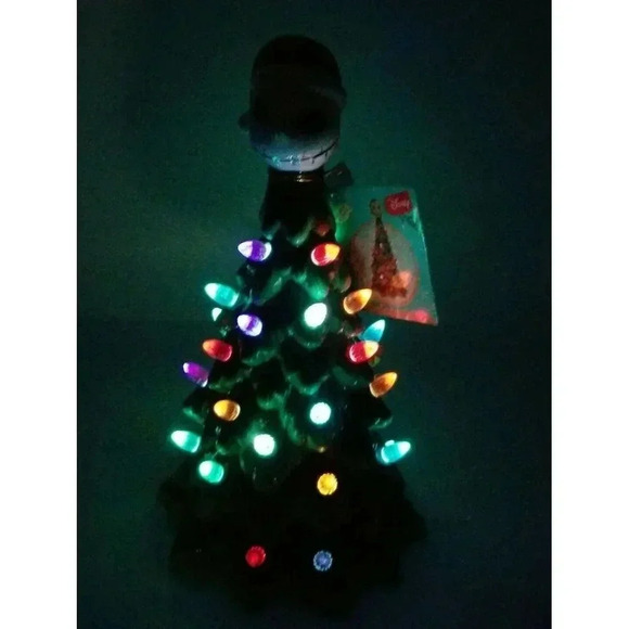 Nightmare Before Christmas Santa Jack 12" Ceramic Light Up Tree Disney 2021 NWT - Picture 7 of 7